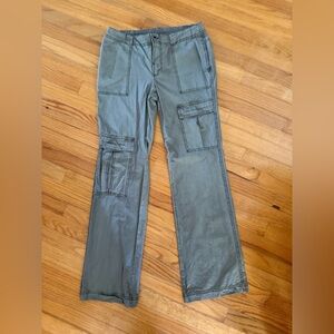 Free People Olive Straight Cargo Pants